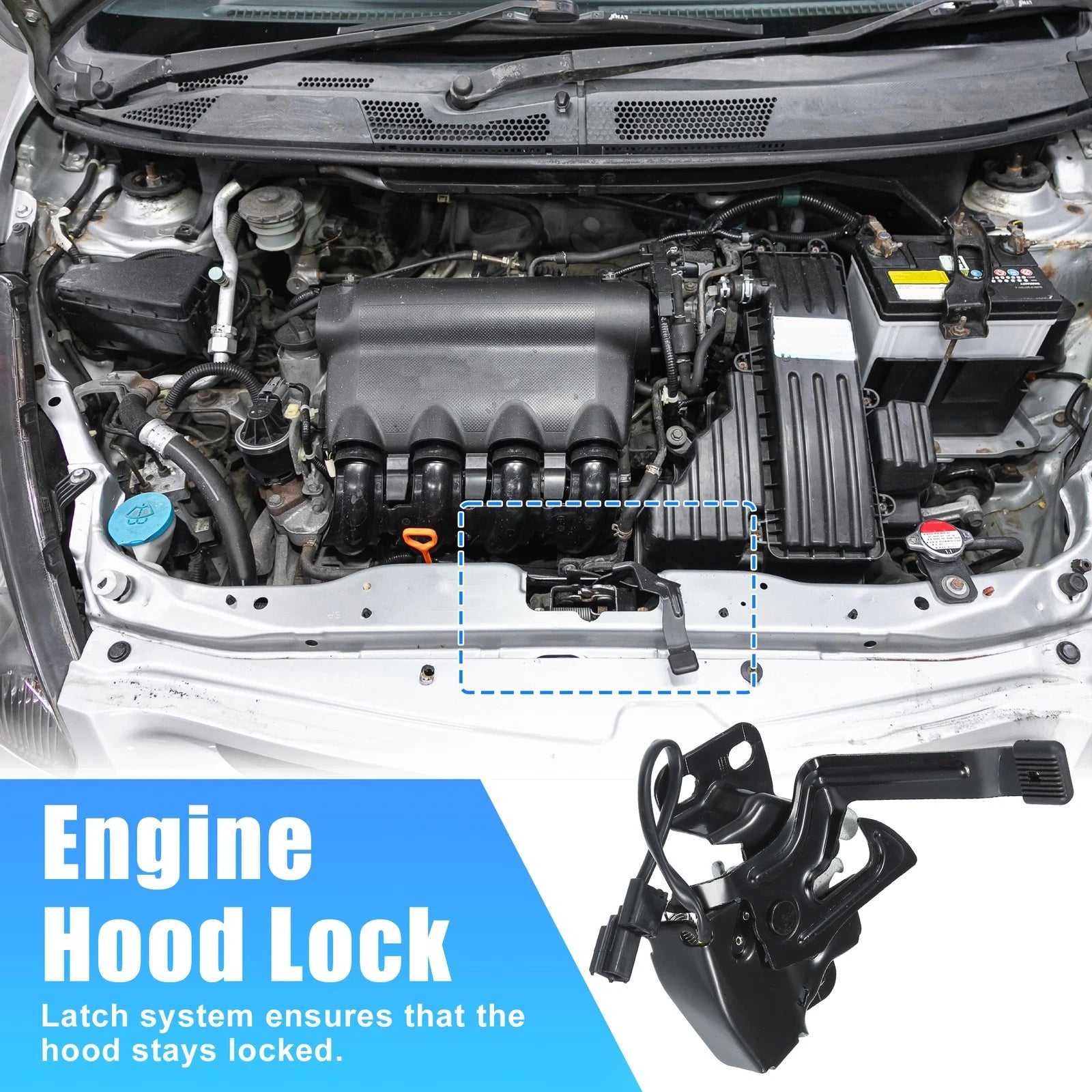 Hood Lock Latch Assembly for Honda CR-V (2007–2009) No. 74120SWAA11