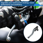 Adjustable Short Brake Clutch Lever Set for BMW F650GS (2008–2012) Titanium Tone