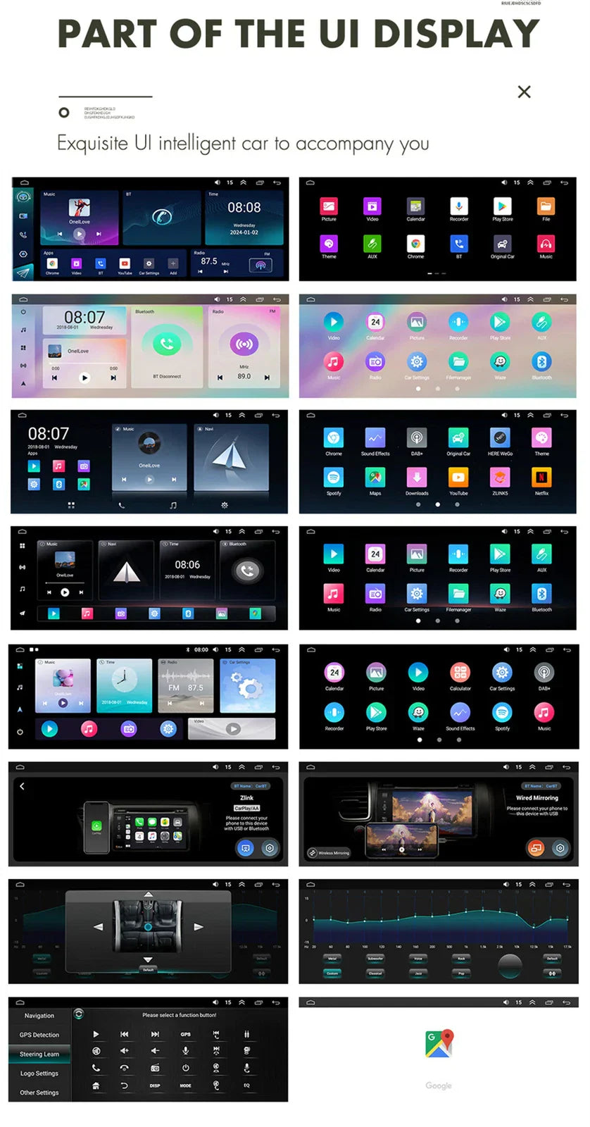 6.86'' Carplay  32GB Stereo GPS Navigation for Fiat 500 (2007-2018)