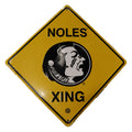 Noles Xing Sign for Florida State Seminoles (6x6")