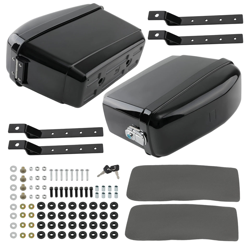 Hard Saddle Bags for Honda Motorcycle (Universal Fit)