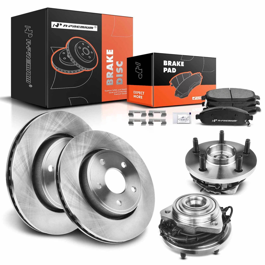 Front Disc Brake Rotor & Pad Set for Jeep Commander (2006–2010)