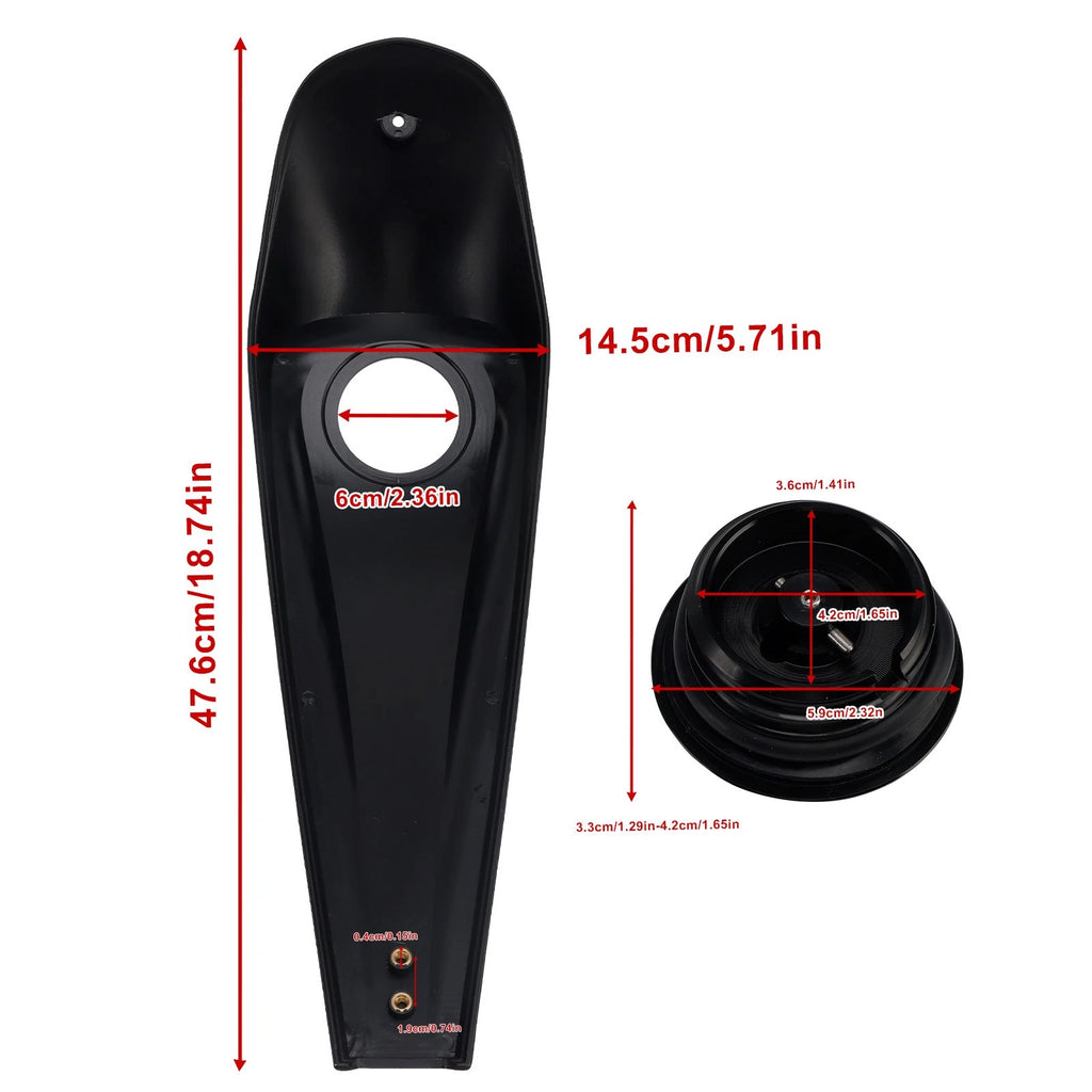 Dash Fuel Console Cover Gas Tank Cap for Harley Touring Electra Road Glide (2008–2023)