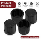 Set of 4 Wheel Center Hub Caps for Suzuki Quadrunner 125 185 (1983–1987)