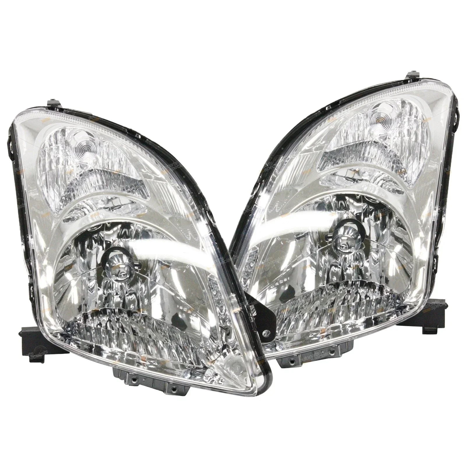 Pair Chrome Headlights for Suzuki Swift Hatch (2005 - 2010)