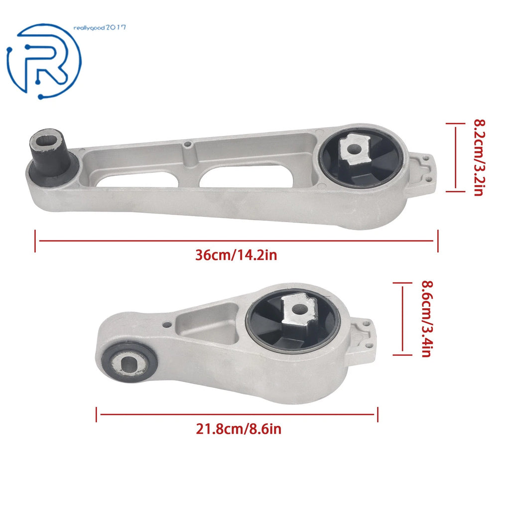 Set of 2 Front Right Upper & Lower Motor Mounts for Chrysler PT Cruiser (2001-2010)
