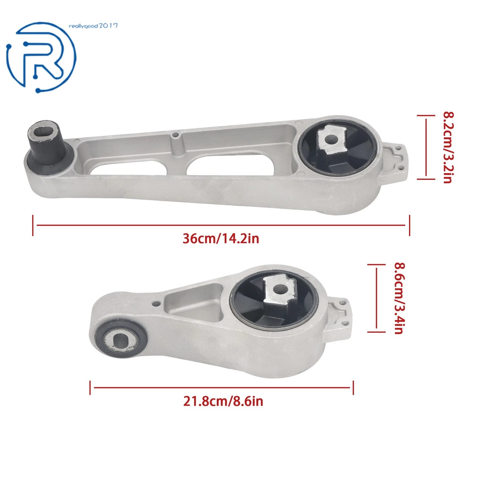 Set of 2 Front Right Upper & Lower Motor Mounts for Chrysler PT Cruiser (2001-2010)