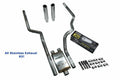 Dual Exhaust Kit for Chevy GMC 1500 (2019–2025) Stainless Steel Rolled Rear