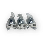 Set of 3 Chrome Double Robe Hooks for Moen YB8003CH