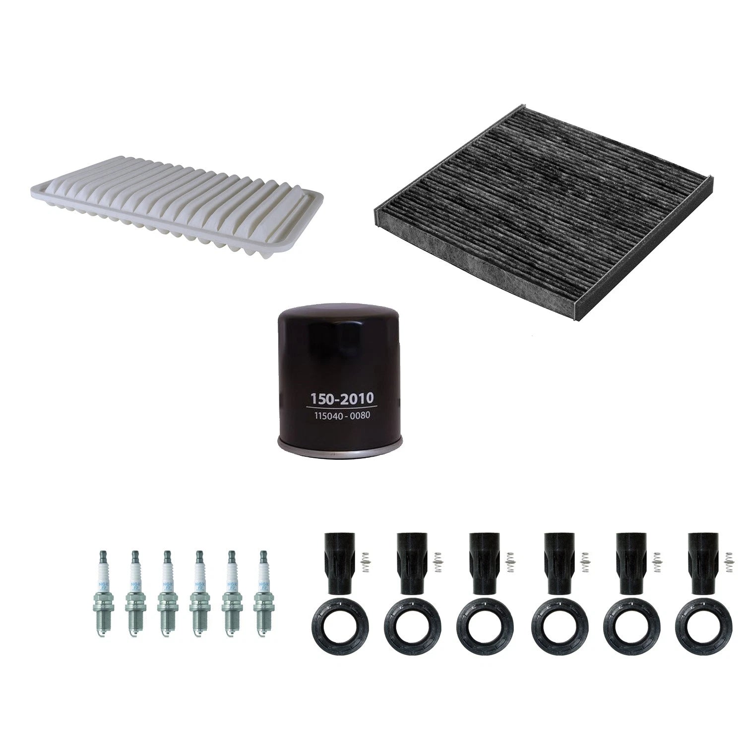 Tune Up Kit with NGK 6 Spark Plugs & Boots for Camry RX330 Sienna Solara (2002–2006)