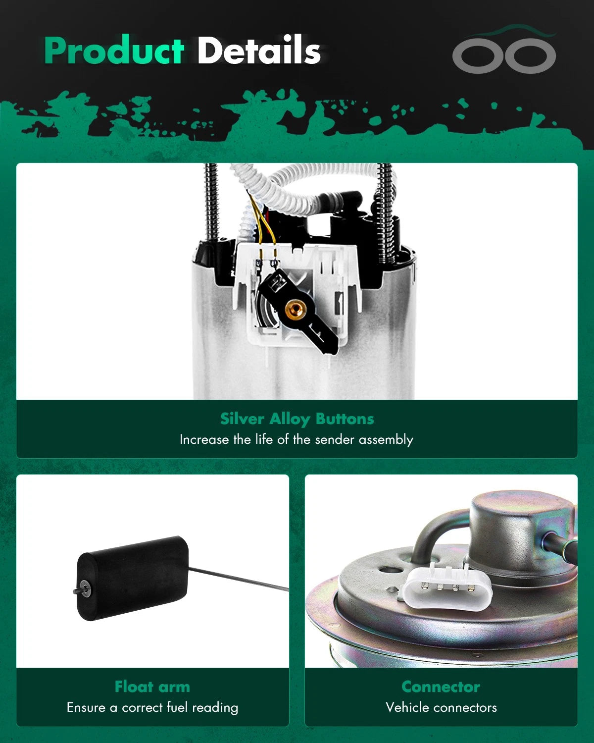 Fuel Pump Module for Chevrolet Silverado 1500 4.8L 5.3L (2010–2013)
