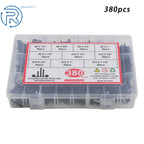 Set of 380 Stainless Steel Self-Tapping Screws Assortment Kit