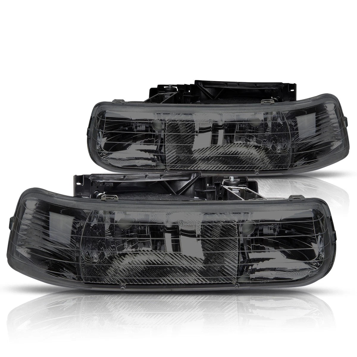 Smoked/Clear Headlights Lamps Assembly for Chevy Silverado/Suburban (1999–2006)