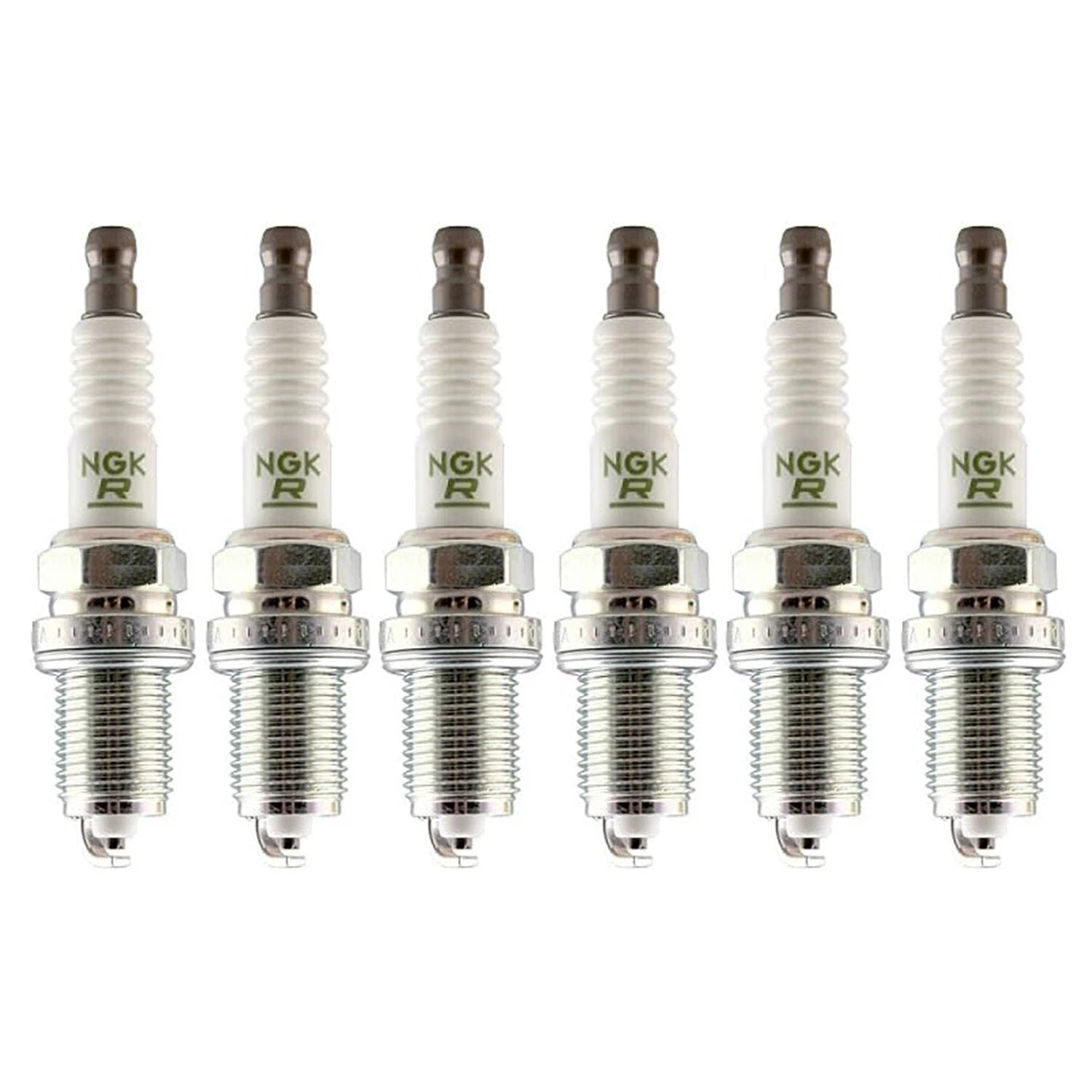 Set of 6 NGK V-Power Spark Plugs for Alfa Romeo BMW Maserati V6 L6 H6