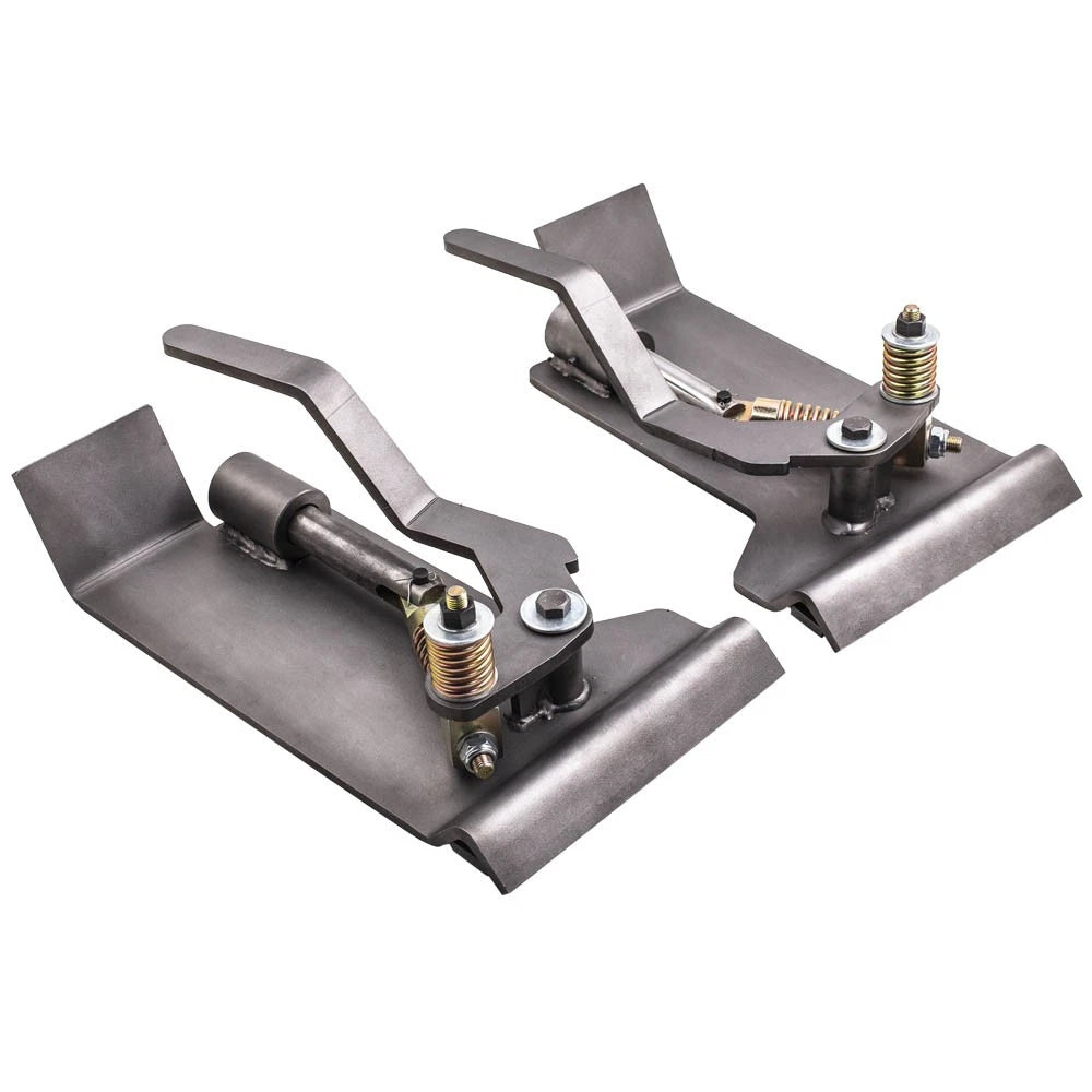 2 Pcs Skid Steer Quick Tach Conversion Adapter Set for Latch Box Weld On
