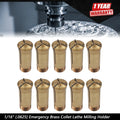 Set of 10 Brass Collets for Lathe Milling Holder (Precision)