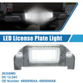 White LED License Plate Light Assembly for Dodge Dart (2013-2016)