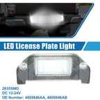 White LED License Plate Light Assembly for Dodge Dart (2013-2016)