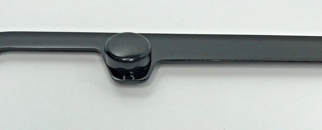 License Plate Frame Black Metal with Blue MOPAR Script for Dodge (2011–2024)