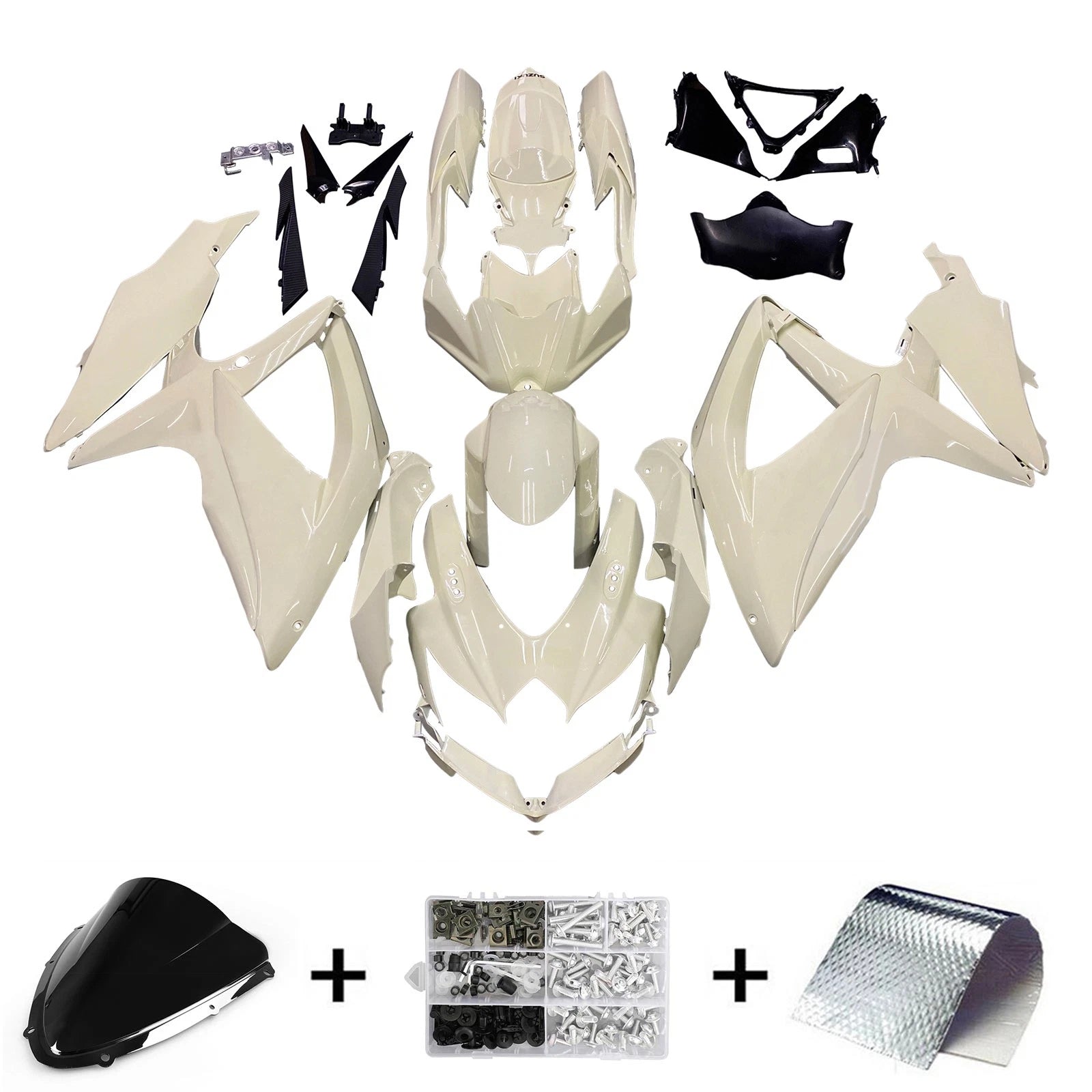 Injection Fairing Kit for Suzuki GSXR 600/750 (2008–2010) K8, ABS Plastic