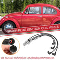 Set of 4 Spark Plug Wire Ignition Coil Cables No. 06A905430H for VW Beetle Golf 