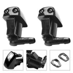 2X Washer Nozzle for Mazda 3 5 6 (2004–2013) ABS Plastic Black