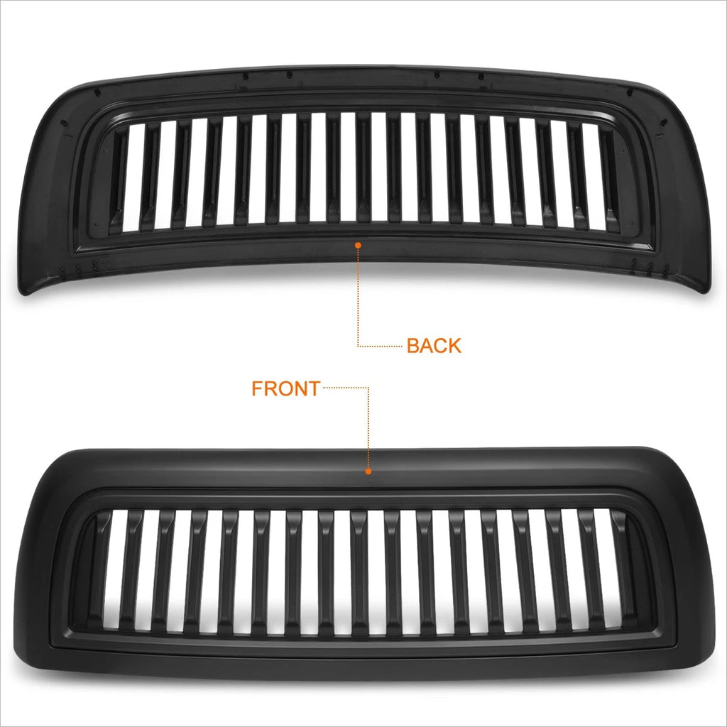 Front Bumper Hood Grill for Dodge Ram 2500/3500 (2010–2018) - ABS Plastic