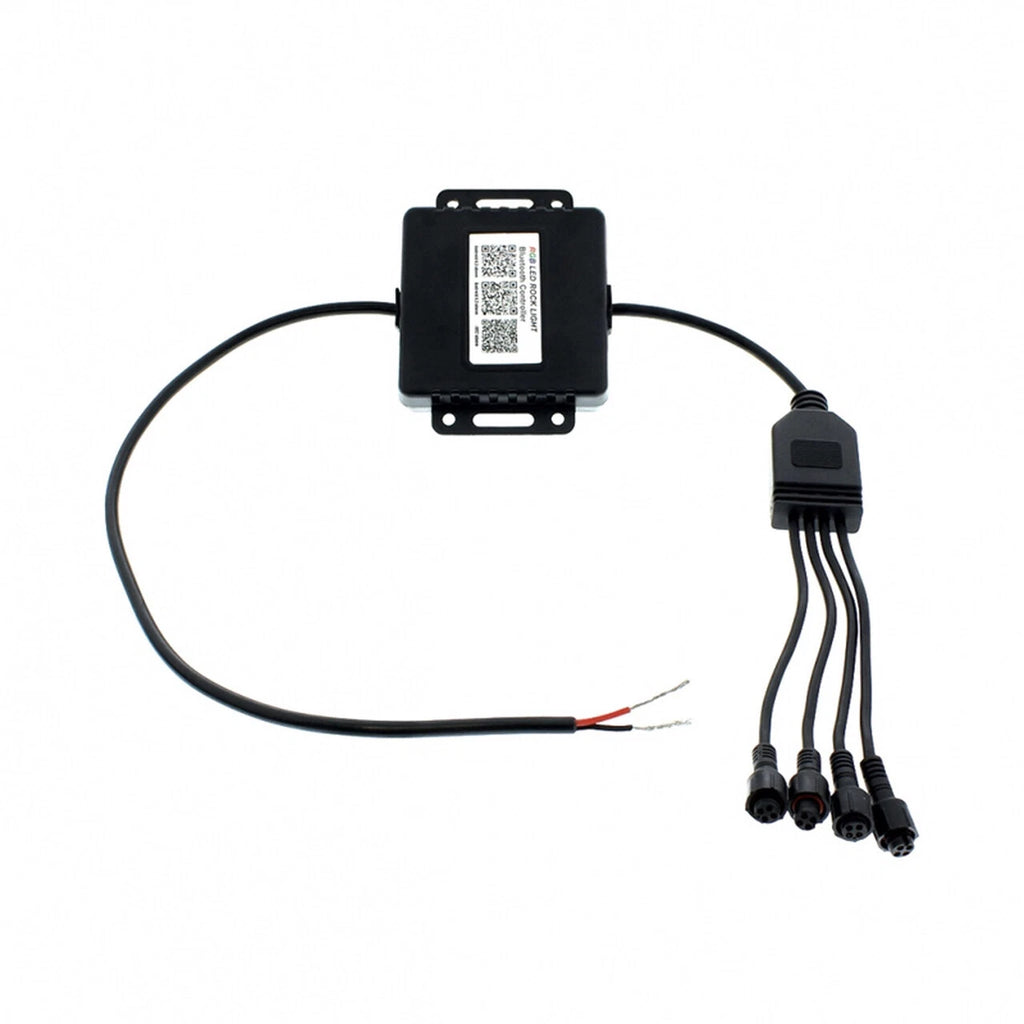 Bluetooth RGB App-Control LED Rock Light Kit 500 Lumen for Universal Use