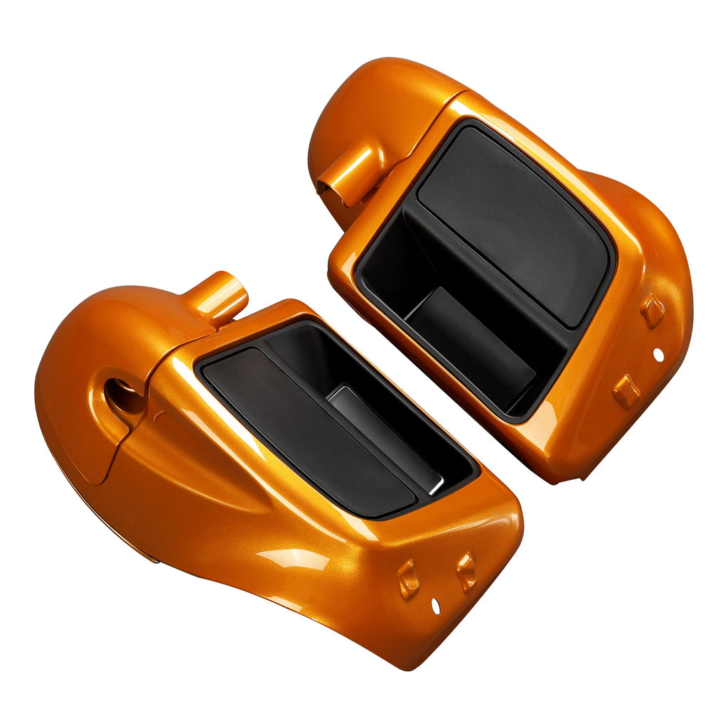 Lower Vented Fairing Speaker Pods for Harley Touring Glide (2014–2023) Amber