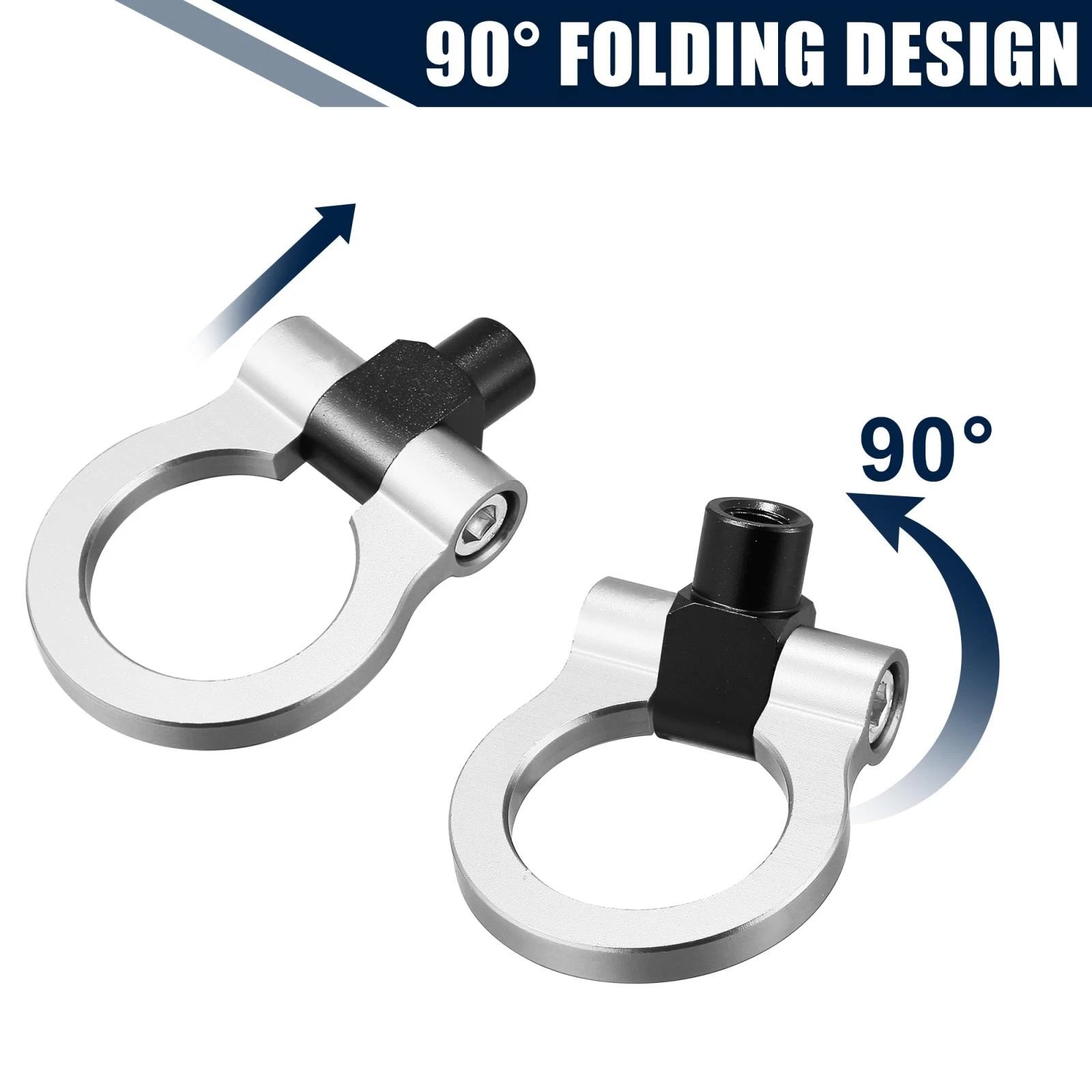Tow Hook Ring for Chevy Camaro (2016–2023) Silver Tone