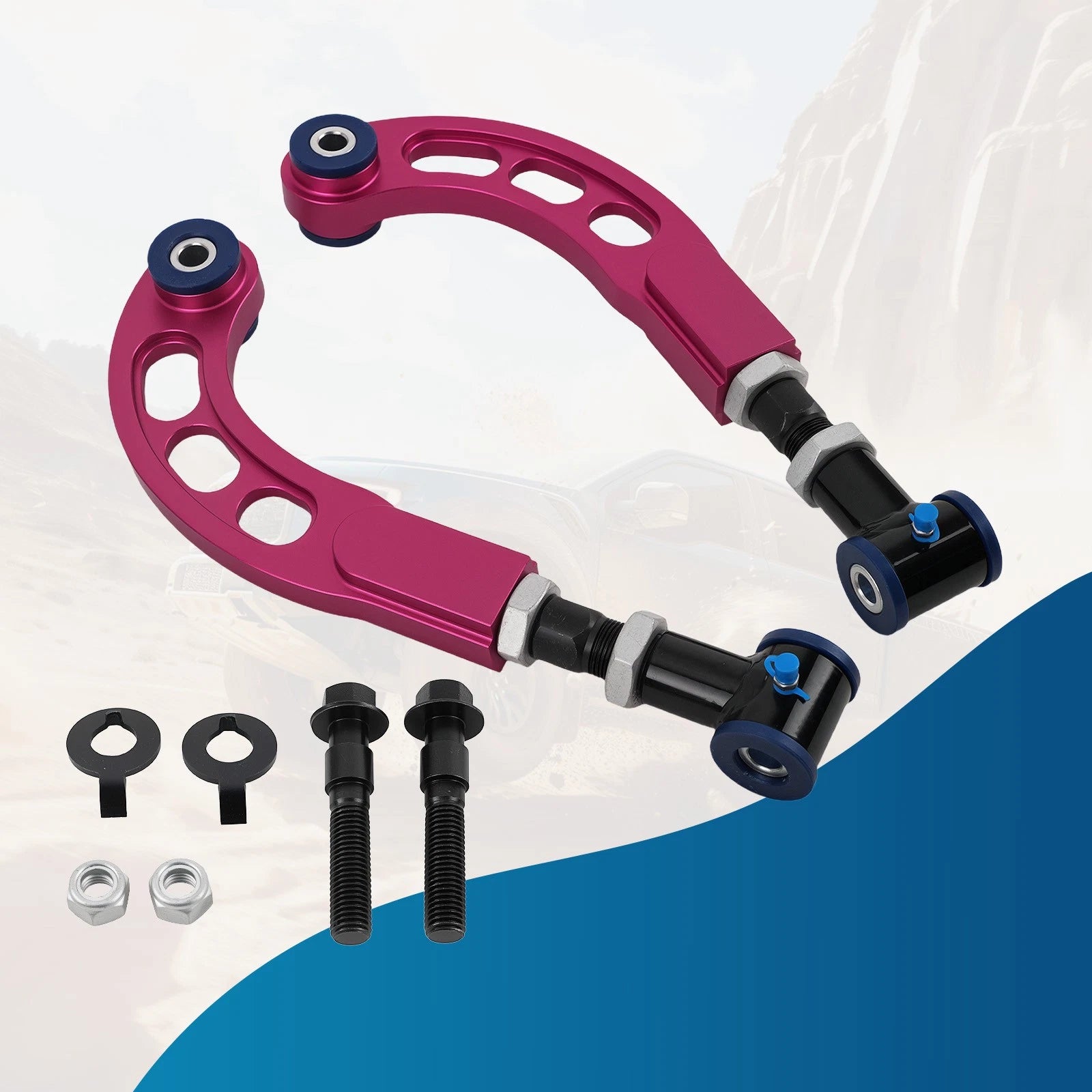 Camber Control Arm Bolt Kit for Scion tC (2005-2010) Red