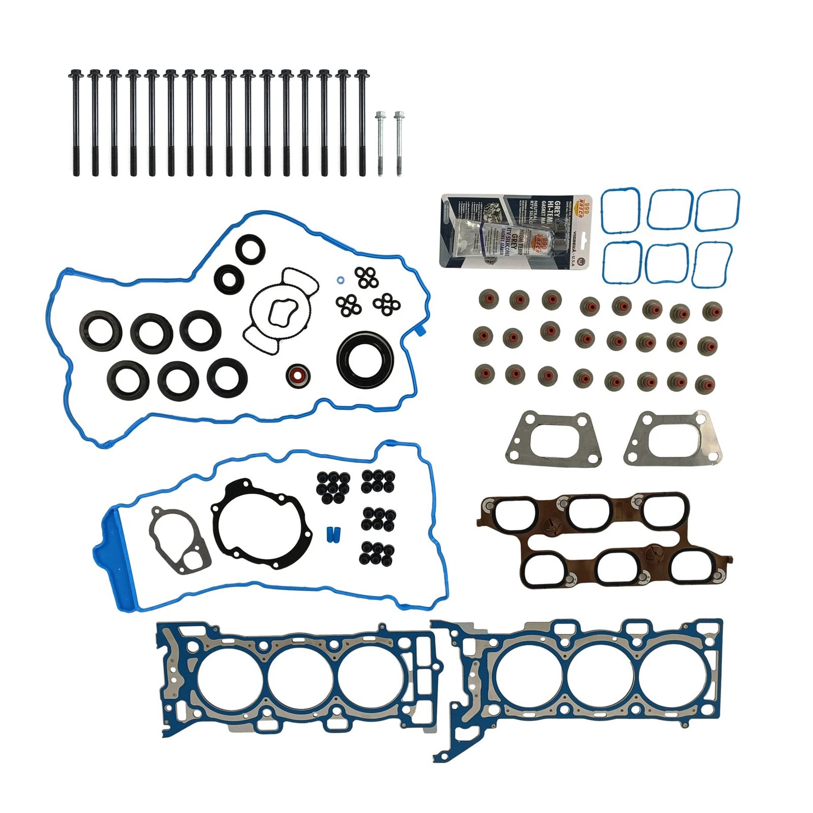 Set of 10 Head Gasket Bolts for Cadillac CTS, Chevrolet Equinox, GMC (2003–2019)