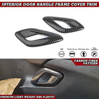 Carbon Fiber Pattern Door Handle Molding Cover Trim for Dodge Challenger (2015–2023)