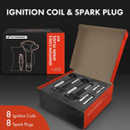Set of 8 Ignition Coils & 8 Iridium Spark Plugs for Ford F-150 (2011–2016)