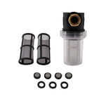 3/4" Brass Inline Water Filter for Garden Hose Pressure Washer