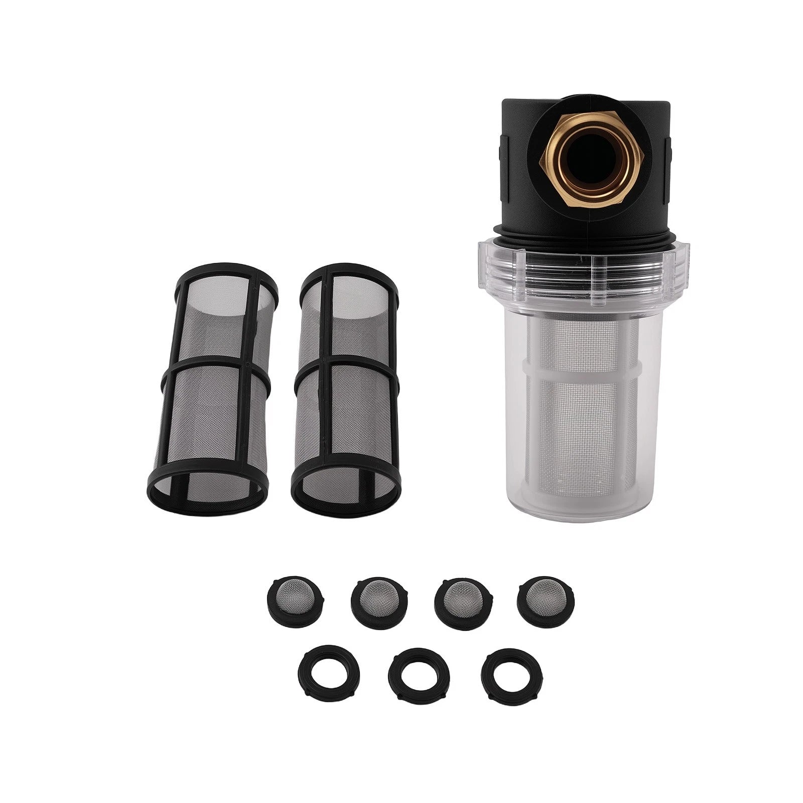 3/4" Brass Inline Water Filter for Garden Hose Pressure Washer