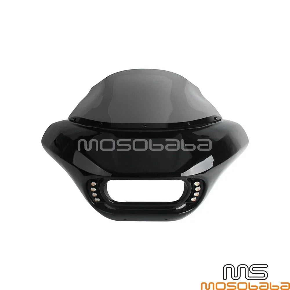 Dual Light Headlight Fairing Windshield Brackets for Softail Low Rider (2018-2023)