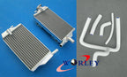 Aluminum Radiator + Y Hose Kit Blue for Honda CR250R (2002-2004)