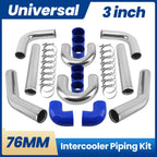 3" Turbo Intercooler Piping Kit with U Pipe & Silicone Hose