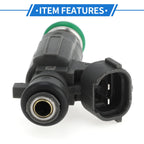 Fuel Injector No. 16600-AE060 for Nissan Altima SE (2002–2004) 1 Pc Deep Gray