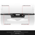 Rear Bumper Step Pad for Ford F-150 (2004–2008) - Black, Tow Package