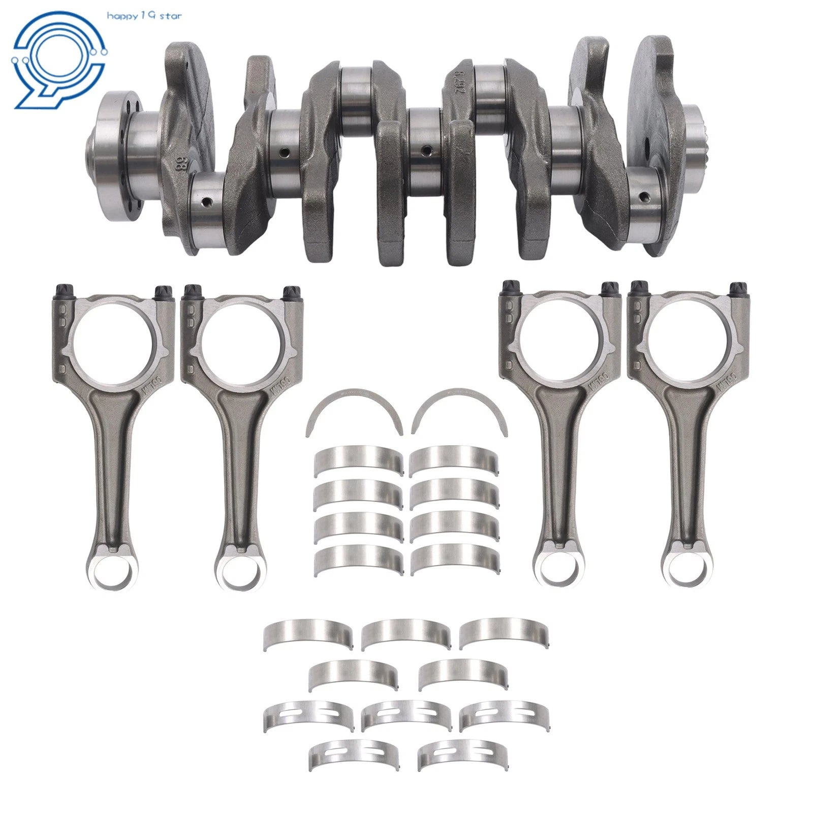 Set of 4 Crankshaft Rods Bearings for Audi VW EA888 (2012–2020) 06H105021M