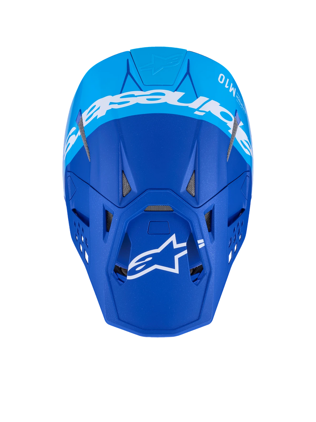 Alpinestars Supertech S M10 Flood Helmet for Off-Road (Large, Metallic Blue)