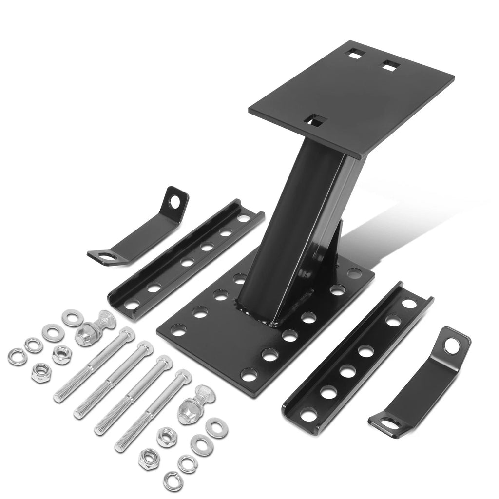 Rear Spare Tire Carrier for - 100 lbs, Black Powder-Coated