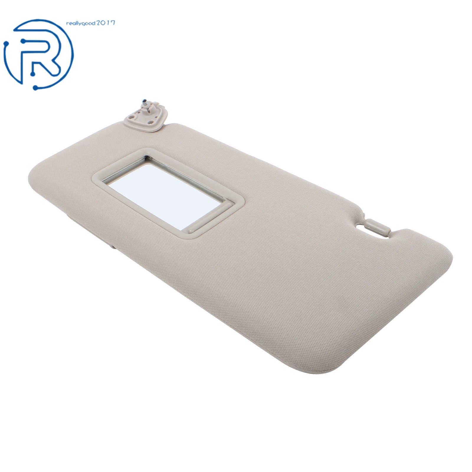 Driver Side Sun Visor Shade for Nissan Versa (2007-2012) Gray Plastic