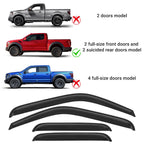 Set of 4 Window Visors for Chevy Silverado GMC Sierra (1999–2006)