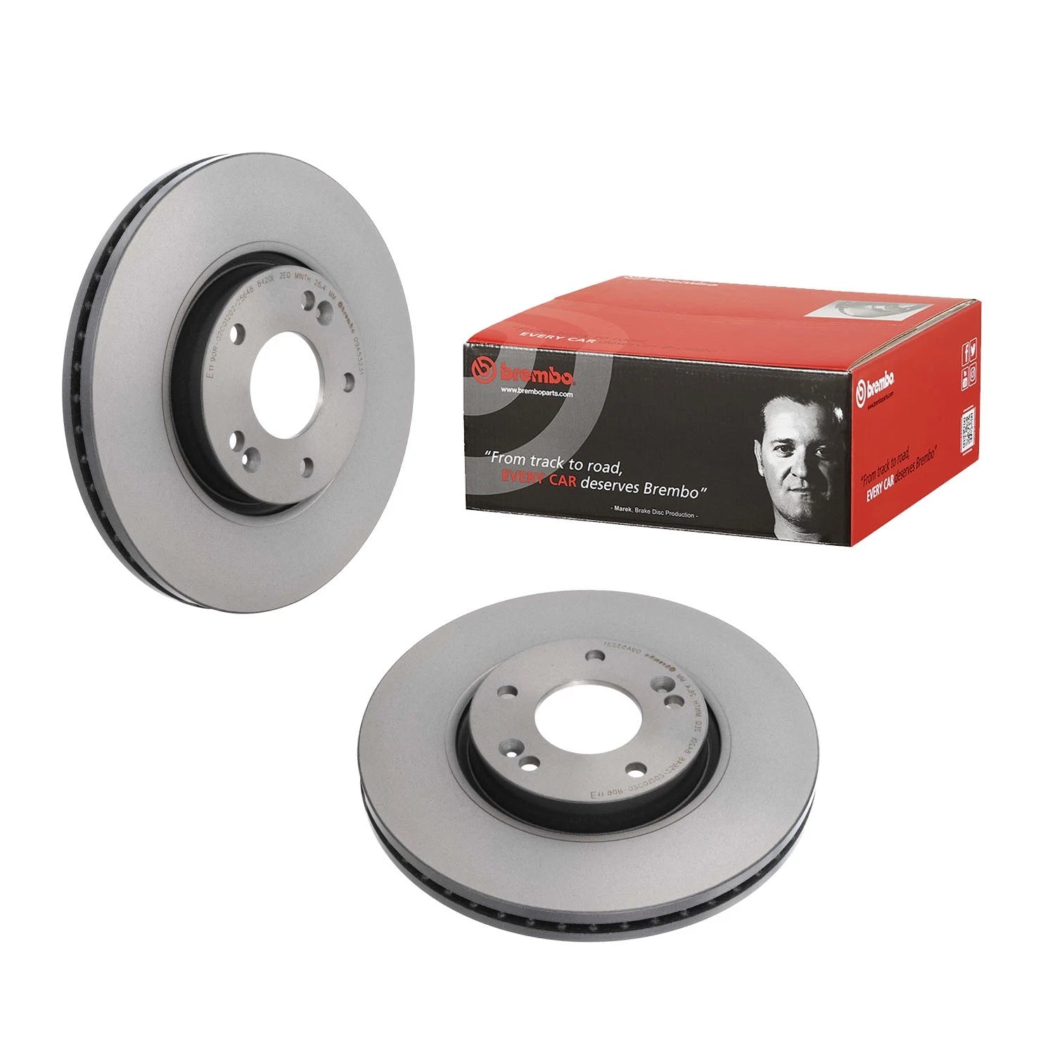 Brembo Vented UV Disc Brake Rotor for Sonata Optima (300mm, 2011–2015)