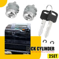 Set of 2 Door Lock Cylinder & Keys 7C3Z1521990A for Ford F150 F250 F350 (1999–2016)