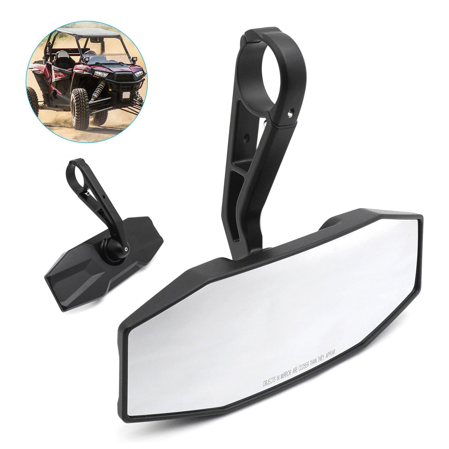 Weatherproof Convex Rearview Center Mirror for RZR General 900 1000 570 (2015–2020)