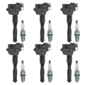 Set of 6 Ignition Coils & NGK V-Power Spark Plugs for A4 A6 320i 530i S80